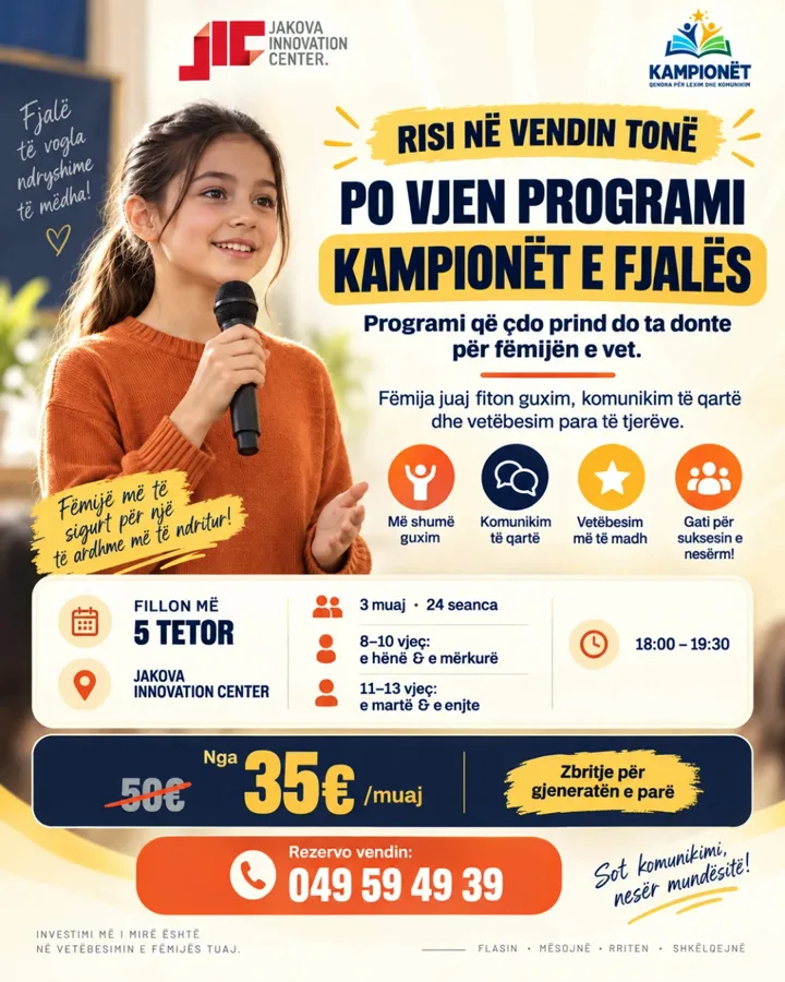Risi në vendin tonë: po vjen programi Kampionët e Fjalës