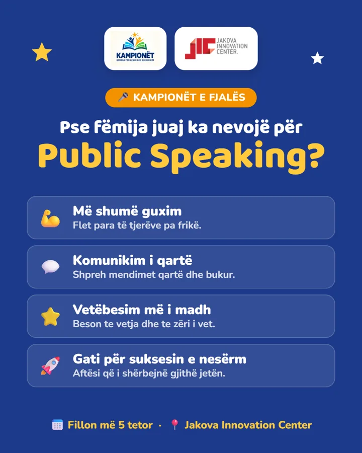 Pse Public Speaking për fëmijën tuaj?